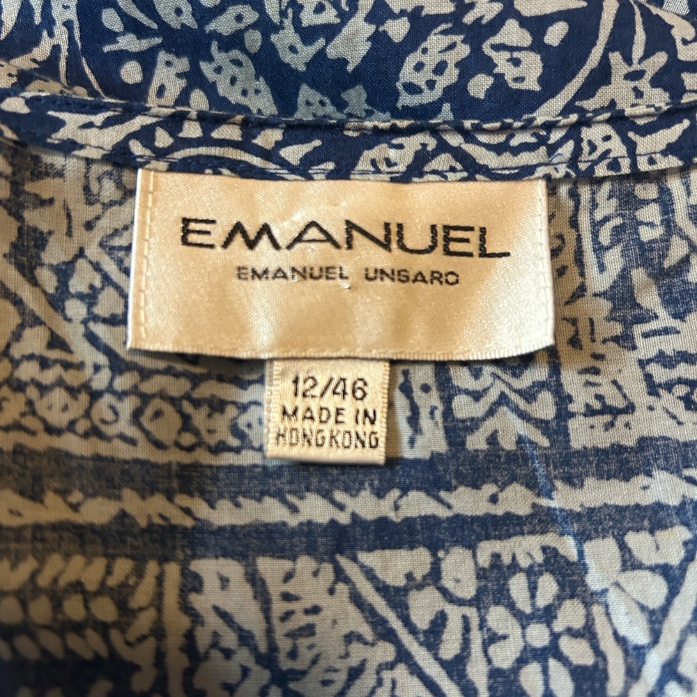 Blue Bandanna Print Designer Wrap Skirt 12 - Picture 5 of 12